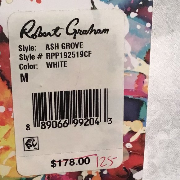 ROBERT GRAHAM Ash Grove Short Sleeve Shirt  NWT - Picture 10 of 10